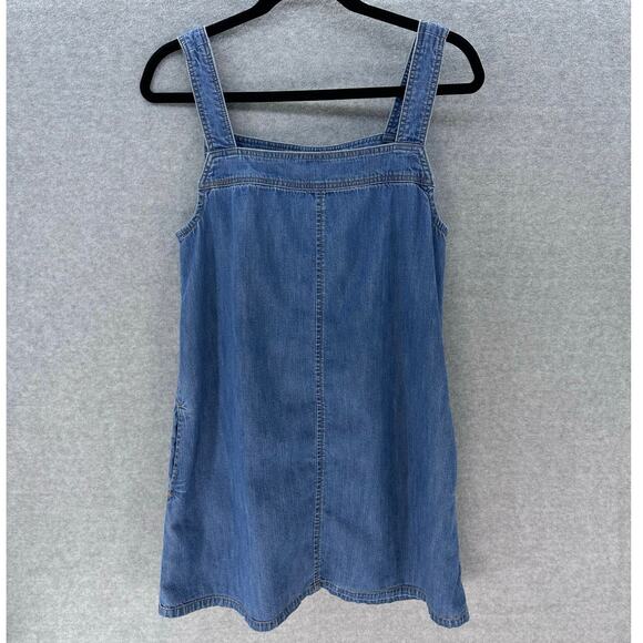 BDG Urban Outfitters Womens sz M Denim Dress Jumper Pockets BOHO Streetwear - Picture 1 of 11